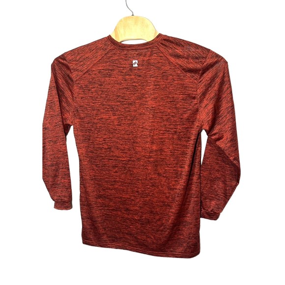 Outfitter Trading Co. Red Space Dye LS Jackson Hole Wy Knit Shirt Size Med - Picture 2 of 9